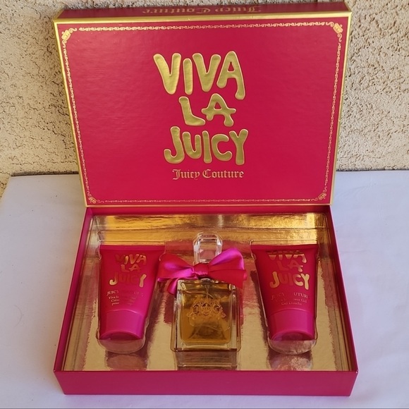 Juicy Couture Other - 🆕 NEW NIB VIVA LA JUICY Couture Perfume Lotion Shower Gel Box Gift Set